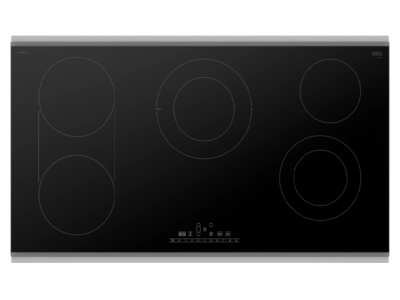 36" Bosch 800 Series Electric Cooktop in Black Surface Mount Without Frame - NET8669SUC
