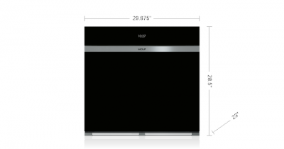 30" Wolf 5.1 Cu. Ft. M Series Contemporary Built-In Single Oven - SO3050CM/B