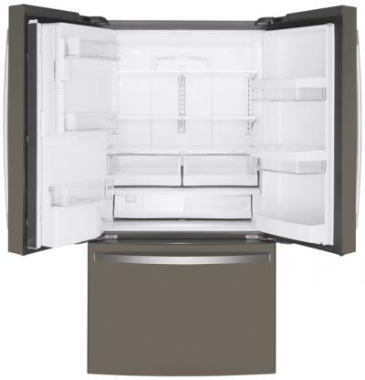 36" GE 22.1 Cu. Ft. Counter-Depth French-Door Refrigerator - GYE22GMNES
