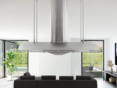 60" Zephyr Designer Collection Trapeze Island Range Hood - CTP-E60CSX