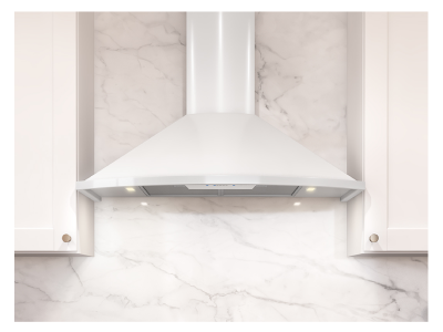 36" Zephyr Core Collection Savona Wall Mount Range Hood in White - ZSA-M90FW