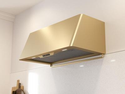 36" Zephyr Designer Collection Mesa Wall Mount Range Hood in Satin Gold - DME-M90ASGX