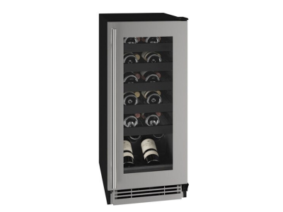 15" U-Line Wine Refrigerator with 3.0 Cu. Ft. Capacity - UHWC115-SG01A