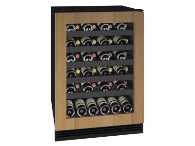 24" U-Line 5.5 Cu. Ft. 1 Class Wine Refrigerator in Integrated Frame - UHWC124-IG01A