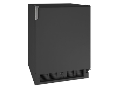 21" U-Line MRI121 2.1 Cu. Ft. Marine 115V Refrigerator/Ice Maker in Black Solid - UMRI121-BS01A