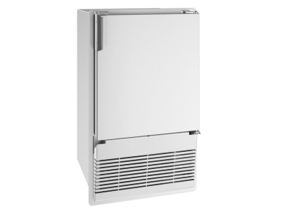 14" U-Line MCR014 Marine 230V Flush to Cabinet Crescent Ice Maker in White Solid - UMCR014-WC02A