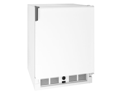 21" U-Line 2.1 Cu. Ft. MRI121 230V Refrigerator/Ice Maker in White Solid - UMRI121-WS02A
