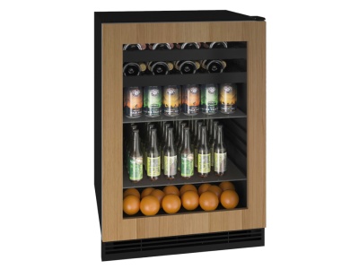 24" U-Line Beverage Center with 5.5 Cu. Ft. Capacity - UHBV124-IG01A