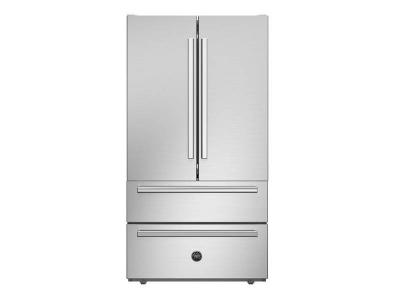 36" Bertazzoni 22.5 Cu. Ft. Freestanding French Door Refrigerator - REF36FDFIXNV