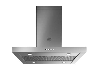 36" BERTAZZONI 1 Motor 600 CFM T-Shape Island Hood - KTI36XT