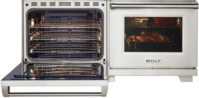 60" Wolf 9 Cu. Ft. Dual Fuel Range with 6 Burners Infrared Charbroiler and Infrared Griddle - DF60650CG/S/P/LP