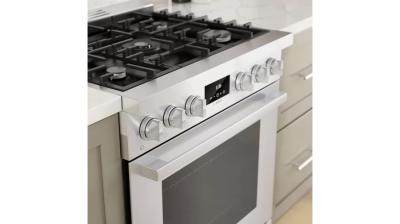 30" Bosch 800 Series Dual Fuel Freestanding Range In Stainless Steel - HDS8055C