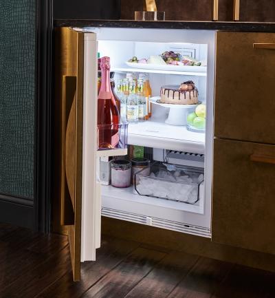 24" SubZero 4.7 Cu. Ft. Designer Left-Hinge Undercounter Refrigerator Freezer with Ice Maker in Panel Ready - DEU2450CI/L