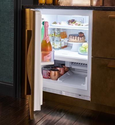 24" SubZero 4.7 Cu. Ft. Designer Left-Hinge Undercounter Refrigerator Freezer with Ice Maker in Panel Ready - DEU2450CI/L