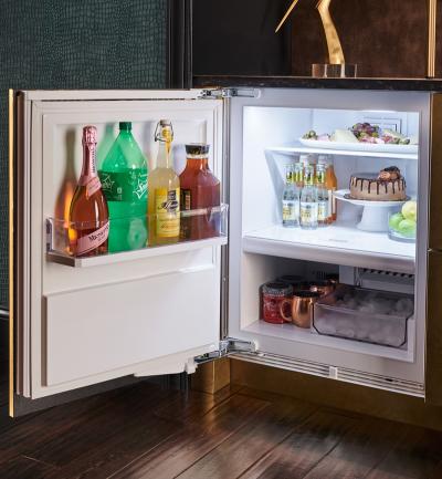 24" SubZero 4.7 Cu. Ft. Designer Left-Hinge Undercounter Refrigerator Freezer with Ice Maker in Panel Ready - DEU2450CI/L