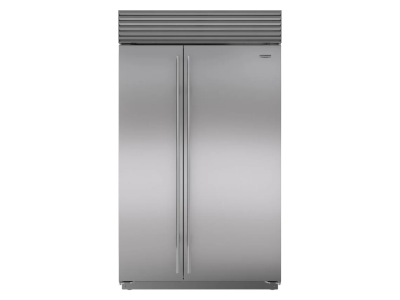 48" SubZero 28.8 Cu. Ft. Classic Built-in Side-by-Side Refrigerator Freezer with Internal Dispenser with Tubular Handle - CL4850SID/S/T