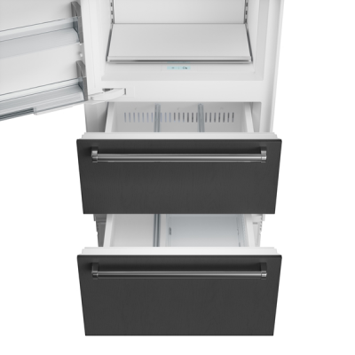 30" SubZero Designer Right Hinge Over-and-Under Freezer With Ice Maker - DET3050FI/R