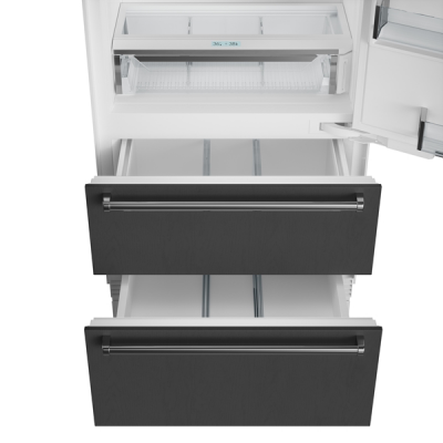 36" SubZero Designer Right Hinge Over-and-Under Refrigerator - DET3650R/R