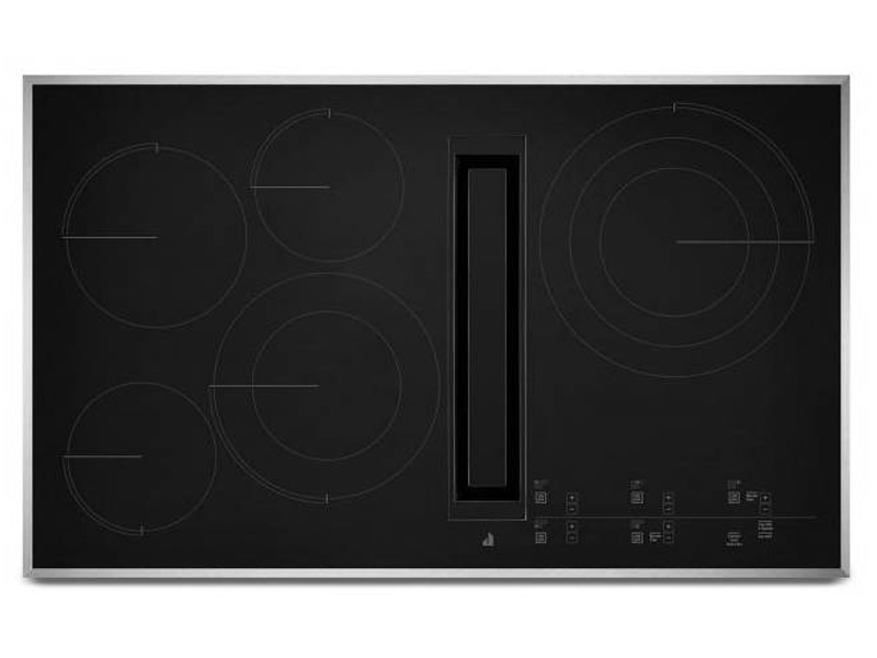 KitchenAid 36 Electric Downdraft Cooktop in Black