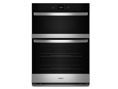 29" Whirlpool 6.4 Cu. Ft. Combo Wall Oven with Air Fry in Stainless Steel - WOEC5030LZ