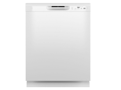 24" GE Built-In Front Control Dishwasher in White - GDF511PGRWW