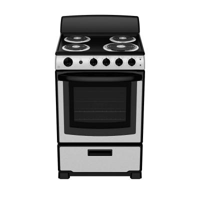 24" GE 2.9 Cu. Ft. Slide-In Electric Standard Clean Range In Stainless Steel - JCAS300RPSS