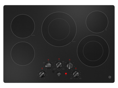 30" GE Built-in Knob Control Electric Cooktop in Black - JEP5030DTBB