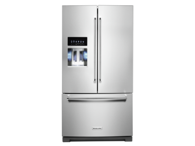 KitchenAid 26.8 Cu. Ft. Standard-Depth French Door Refrigerator with Exterior Ice and Water Dispenser - KRFF577KPS