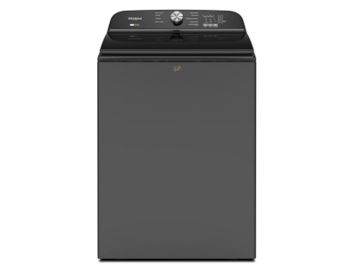 28" Whirpool 6.1 Cu. Ft. Top Load Washer with Removable Agitator in Black - WTW6157PB