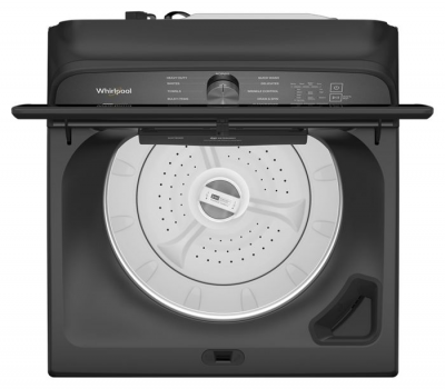 28" Whirpool 6.1 Cu. Ft. Top Load Washer with Removable Agitator in Black - WTW6157PB