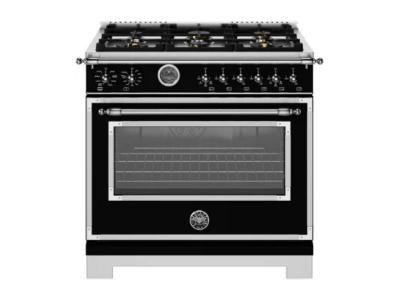 36" BERTAZZONI 5.6 Cu. Ft. Freestanding Dual Fuel Range with 6 Sealed Burners - HER366BCFEPNET