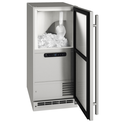 15" U-Line OCL115 Outdoor Clear Ice Machine in Stainless Solid - UOCL115-SS01B
