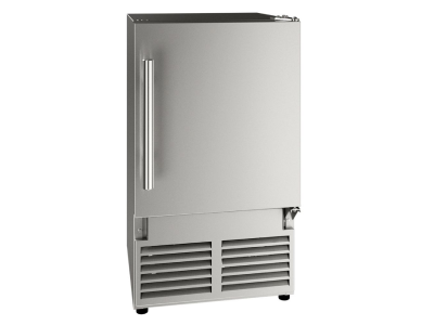 14" U-Line ACR014 ADA Height Crescent Ice Maker in Stainless Solid - UACR014-SS01A