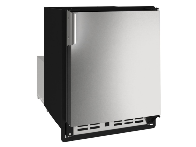 14" U-Line MCR114 Undercounter Marine 230V Crescent Ice Maker in Stainless Solid - UMCR114-SC02A