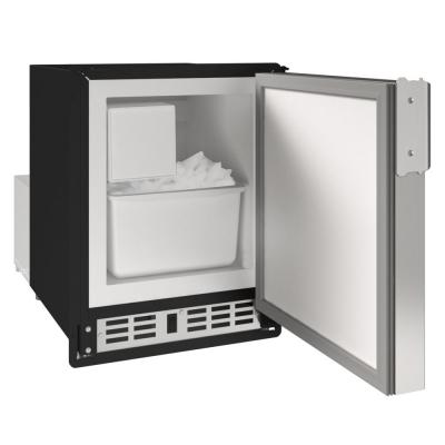 14" U-Line MCR114 Undercounter Marine 230V Crescent Ice Maker in Stainless Solid - UMCR114-SC02A