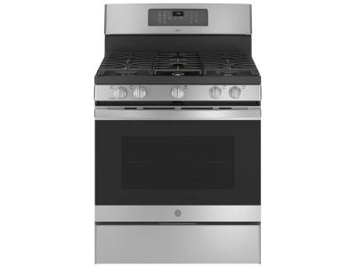 30" GE Adora Freestanding Self-Clean Gas Range with Convection in Stainless Steel - JCGB745SPSS