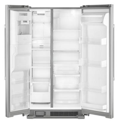 36"Maytag 25 Cu. Ft. Wide Side-by-Side Refrigerator with Exterior Ice and Water Dispenser - MSS25C4MGZ