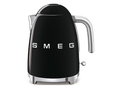 SMEG 50's Style Kettle In Glossy Black - KLF03BLUS