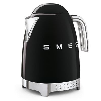 SMEG 50's Style Kettle With Plastic Button In Black - KLF04BLUS