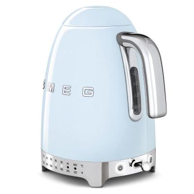 SMEG 50's Style Kettle With Plastic Button In Pastel Blue - KLF04PBUS