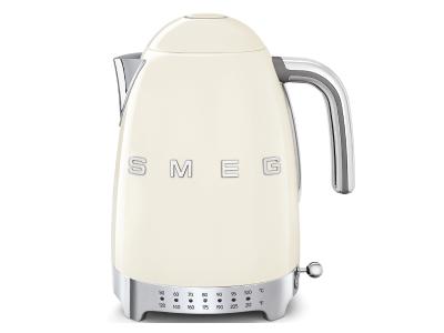 SMEG 50's Style Kettle With Plastic Button In Cream - KLF04CRUS
