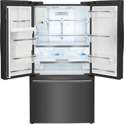36" Frigidaire Gallery 22.6 Cu. Ft. French Door Refrigerator in Black Stainless Steel - GRFC2353AD
