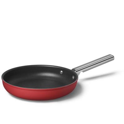 SMEG 50's Style Frypan With Long Handle In Red - CKFF2601RDM