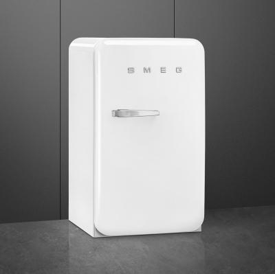 22" SMEG 50's Retro-style Freestanding Compact Refrigerator - FAB10URWH3