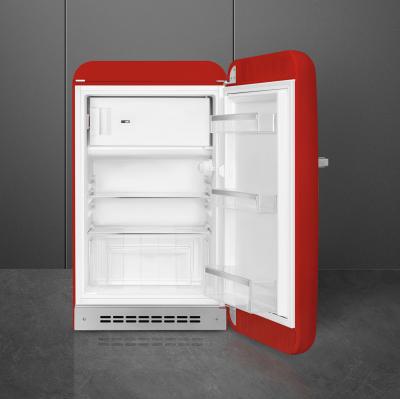 22" SMEG 50's Retro-style Freestanding Compact Refrigerator - FAB10URRD3