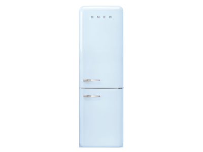 24" SMEG 12.75 Cu. Ft. Free Standing Bottom Mount Refrigerator in Pastel Blue - FAB32URPB3