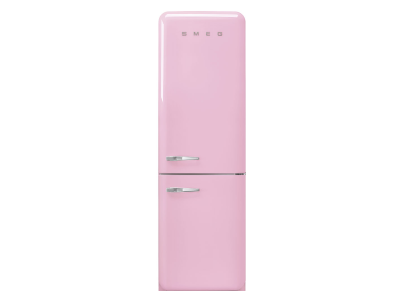 24" SMEG 12.75 Cu. Ft. Free Standing Bottom Mount Refrigerator in Pink - FAB32URPK3