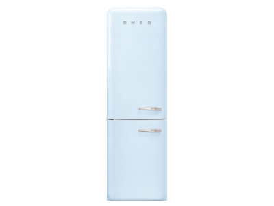 24" SMEG 12.75 Cu. Ft. Free Standing Bottom Mount Refrigerator in Pastel Blue - FAB32ULPB3