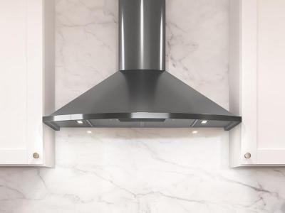36" Zephyr Core Collection Savona Wall Mount Range Hood in Black - ZSA-M90FB