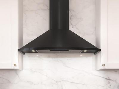 36" Zephyr Core Collection Savona Wall Mount Range Hood in Black - ZSA-M90FB